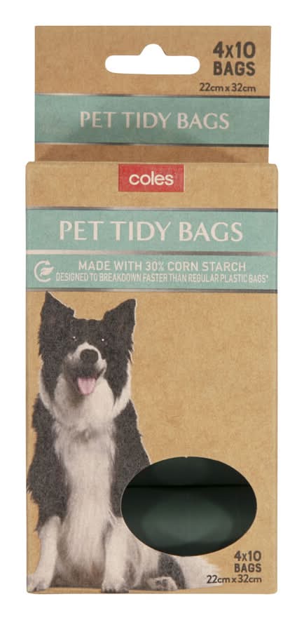 Coles Compost Pet Tidy Bag (40 pack)
