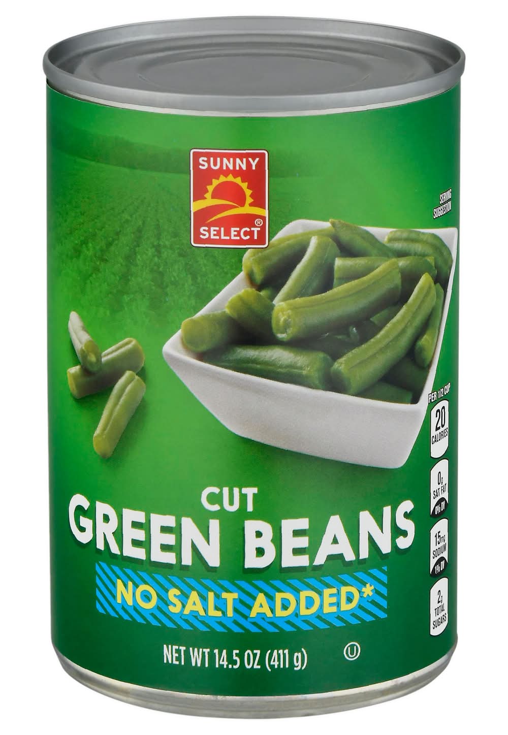 Sunny Select No Salted Cut Green Beans (14.5 oz)