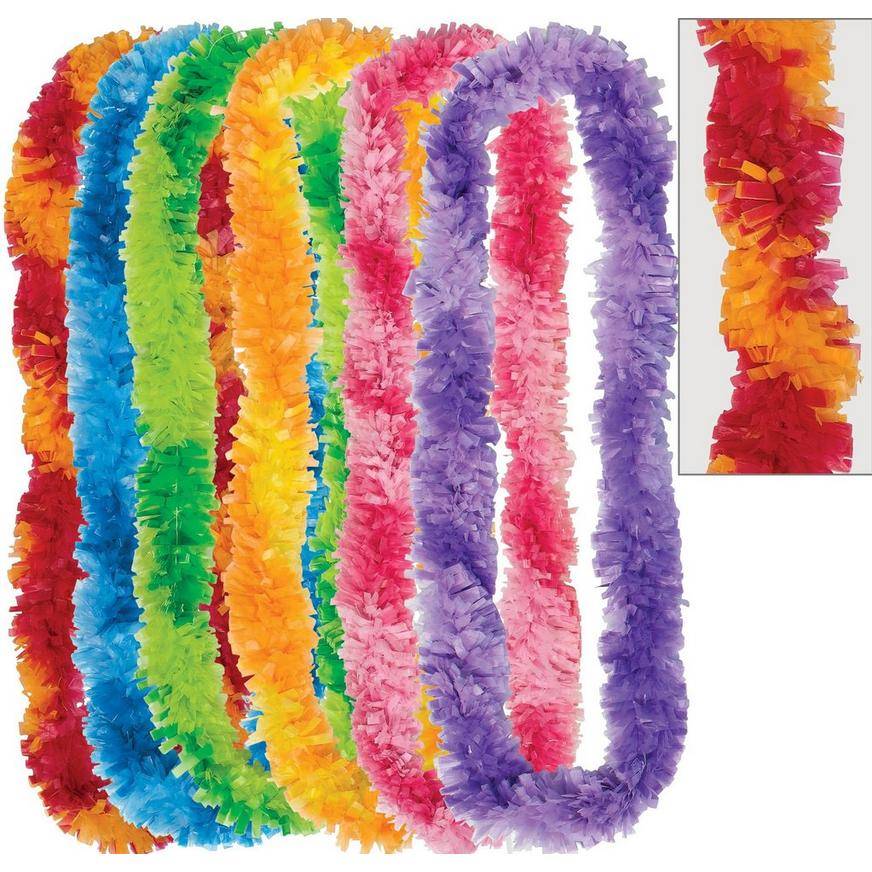Party City Two-Tone Fringe Leis (assorted)