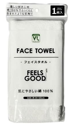 40_VL　フェイスタオル　ホワイト（1枚入）