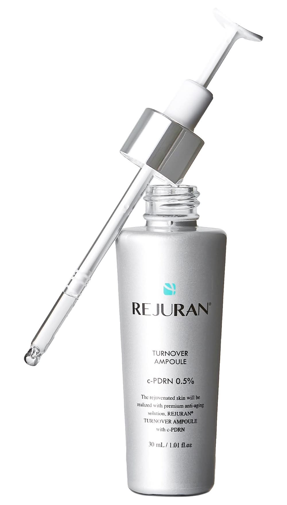Rejuran Turnover Ampoule c-PDRN® 0.5% Renewing Serum for Smooth Texture & Glass Skin 1.01 oz/30 mL