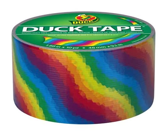 Duck Patterned Rainbow Tape, 1.88" x 10 yd