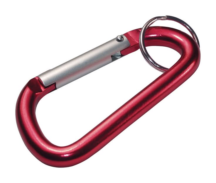 Hillman Aluminum Red/Silver Carabiner
