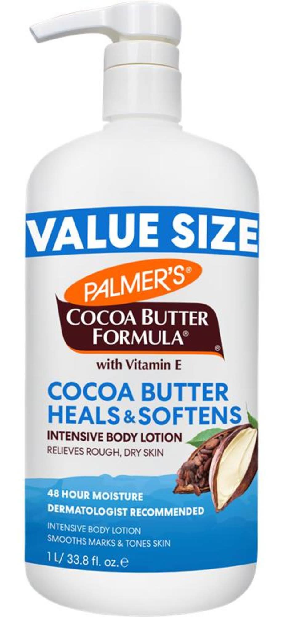 Palmer's Heals & Softens Intensive Body Lotion, Cocoa Butter (33.8 fl oz)