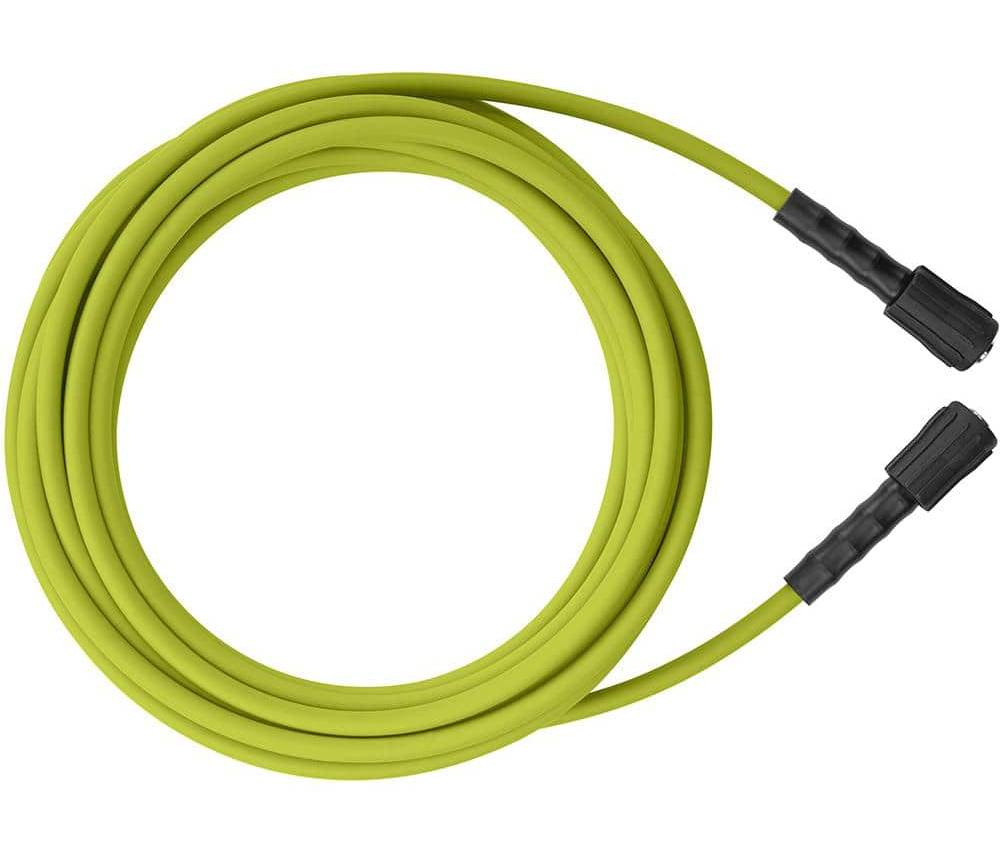 Ryobi 3300 Psi Pressure Washer Replacement Hose, 0.25 In. X 35 Ft., Black - Green
