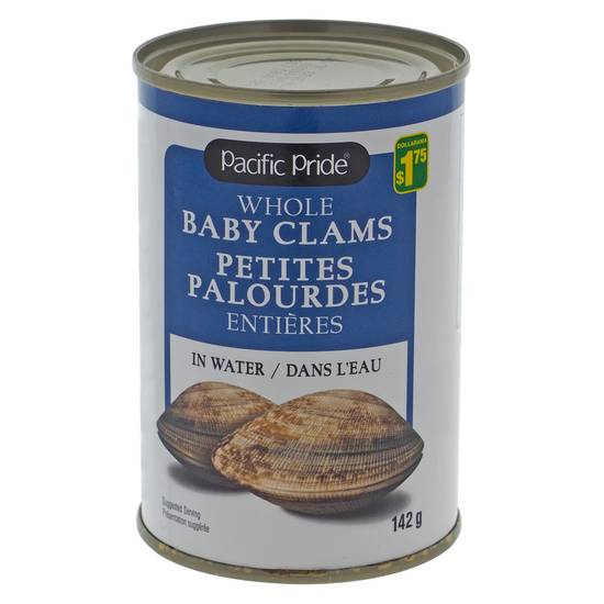 Pacific Pride Whole Baby Clams In Brine (284g 10oz)