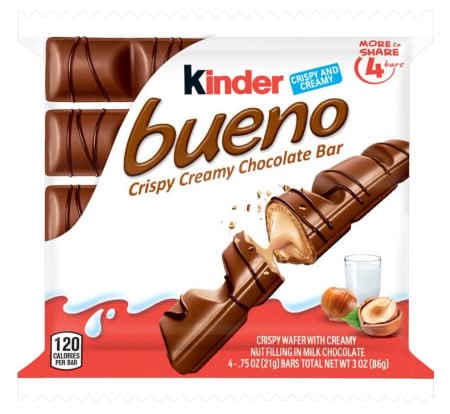 Kinder® Bueno Crispy Creamy Chocolate Bar 4-Pack