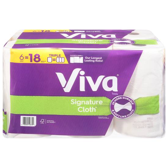 Viva Signature Cloth Paper Towels (6 ct,141 sheets per roll)