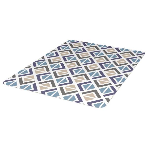 Realspace® Decorative Chair Mat, 35" x 40", Geometric, Multicolor