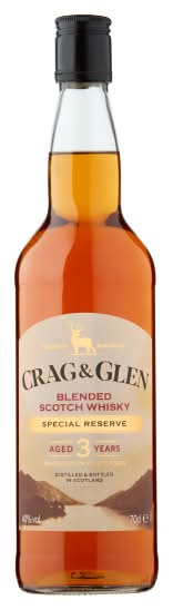 Crag & Glen Special Reserve Blended Scotch Whisky Aged 3 Years (700ml)