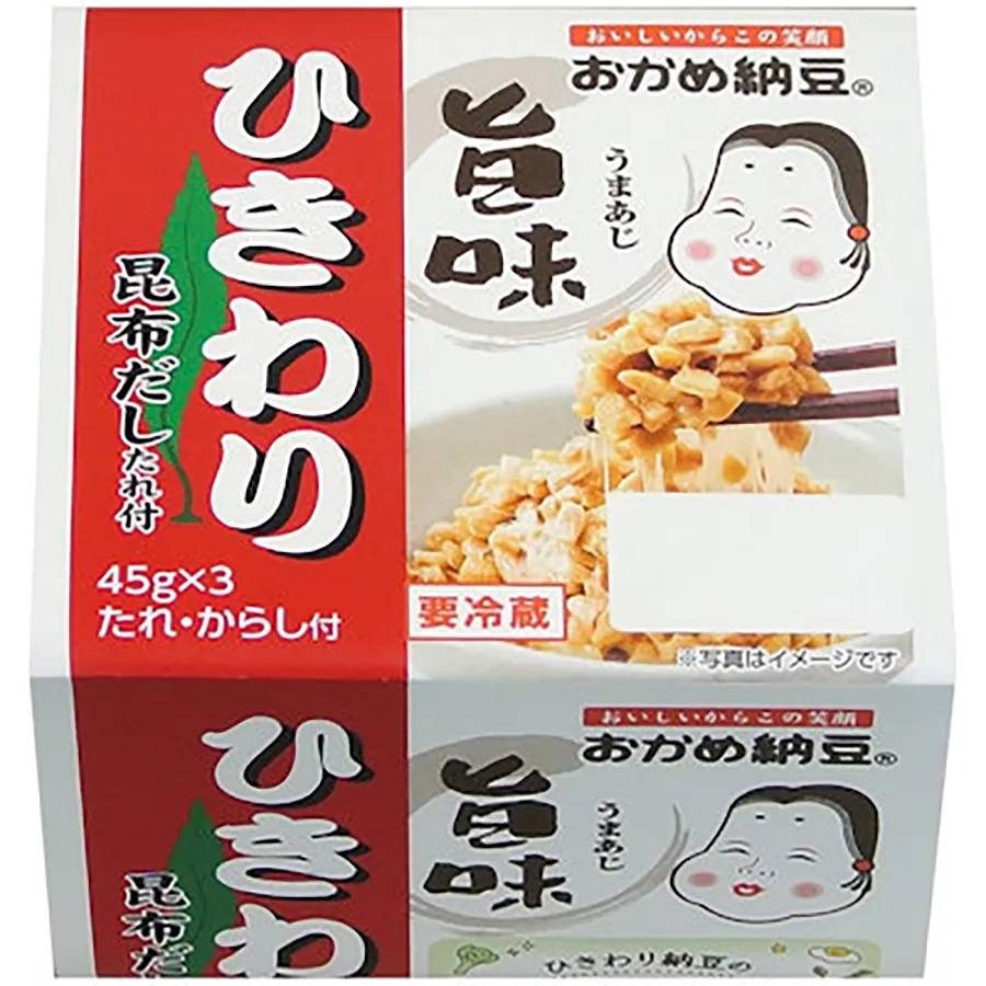 おかめ納豆 旨味ひきわりミニ3 (45g x 3)