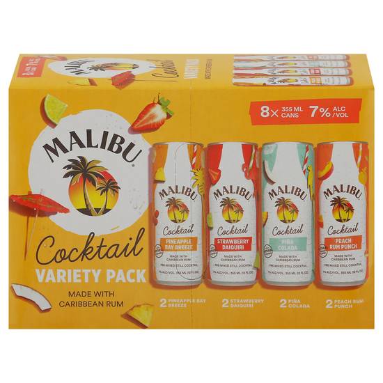 Malibu Variety pack Assorted Cocktail (8 pack, 12 fl oz)