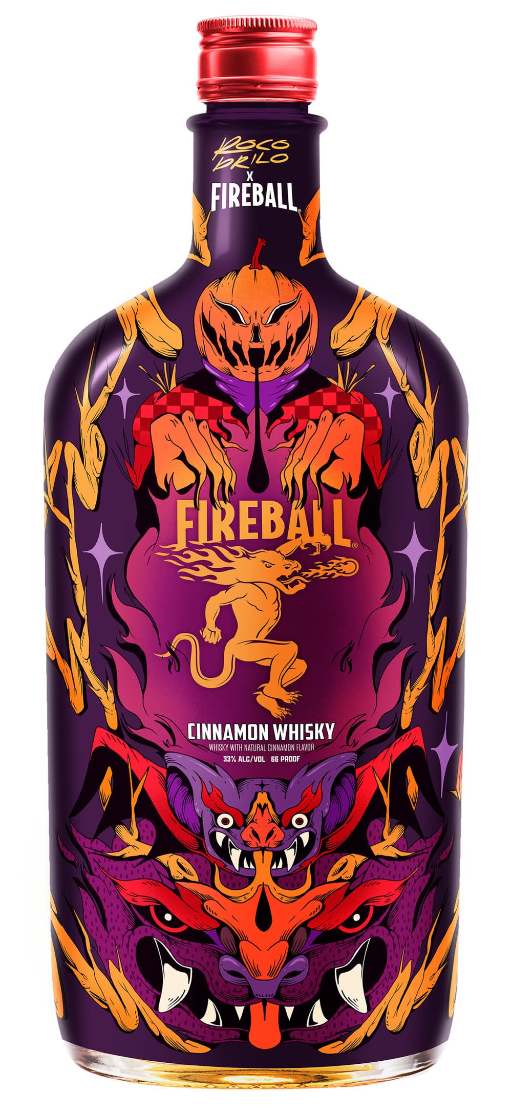 Fireball Flavored Canadian Whisky, Cinnamon (750 ml)