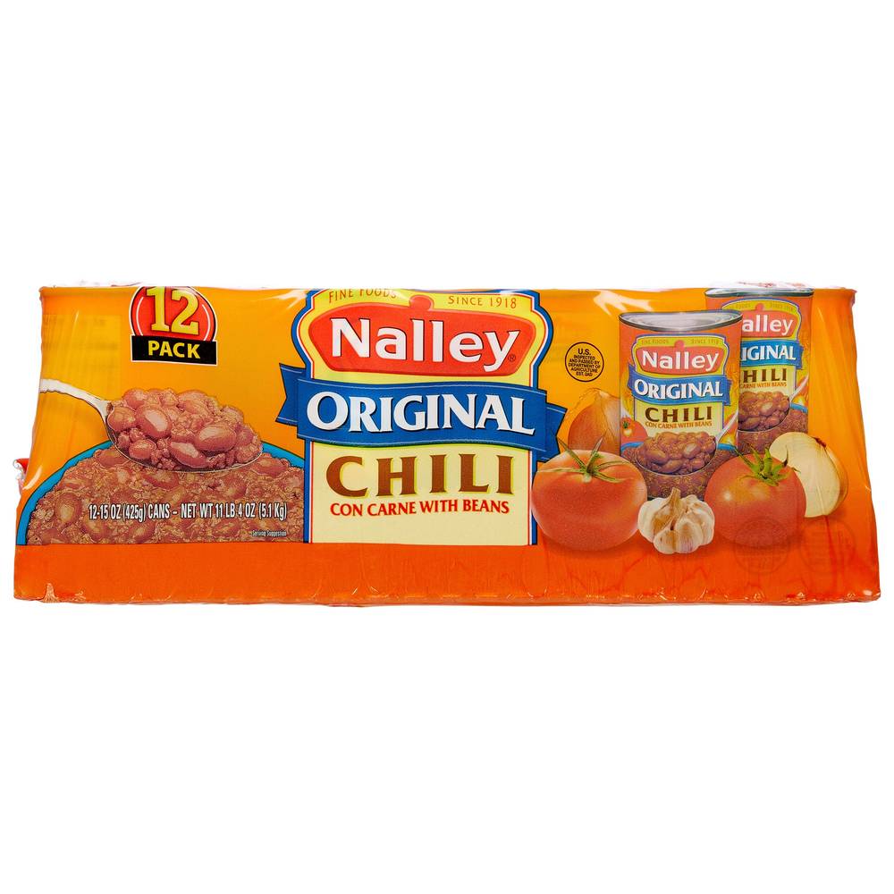 Nalley Original Chilli With Beans 12ct