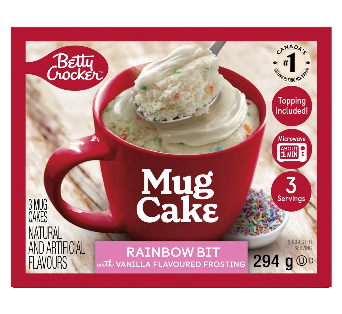 Betty Crocker Rainbow Bit Mug Cakes (294 g)