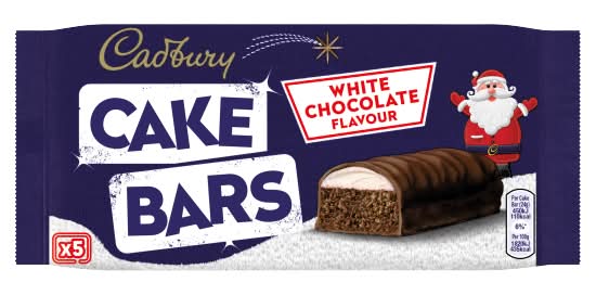 Cadbury White Chocolate Flavour Cake Bars (150g)