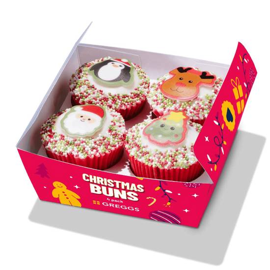 Christmas Bun 4pk