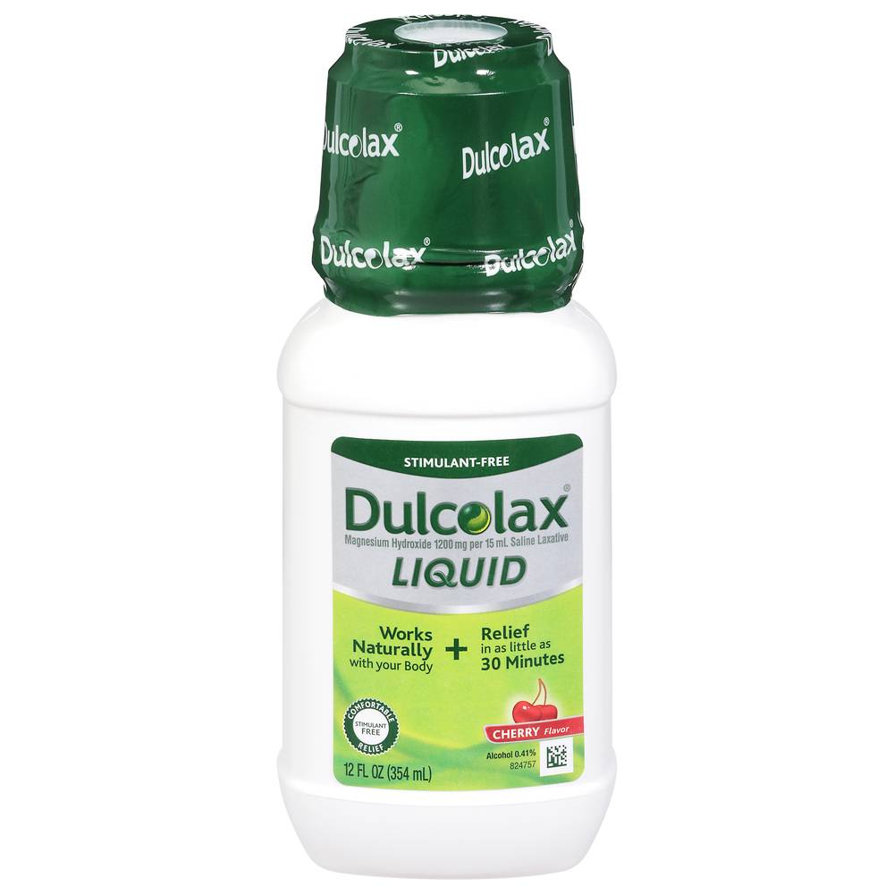 Dulcolax Magnesium Hydroxide Cherry Flavored Liquid Laxative (12 fl oz)