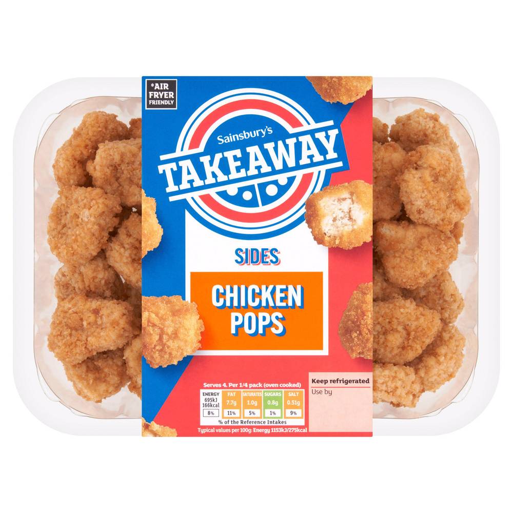 Sainsbury's Sides Breaded Chicken Pops 250g