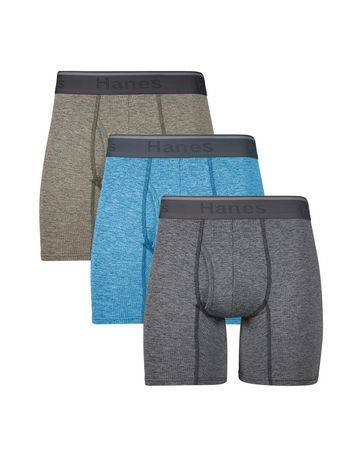 Hanes Comfort Flex Fit Men's Breathable Stretch Mirco Mesh Boxer Brief Underwear (l/assorted)