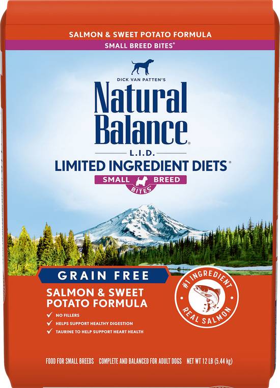 Natural Balance L.i.d. Limited Ingredient Diets Salmon & Sweet Potato Formula Small Breed Bites Dry Dog Food (4 lbs)