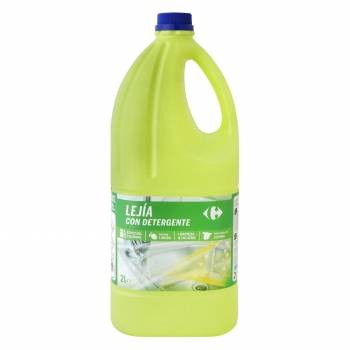 Lejía con detergente limón Especial Cocinas Carrefour 2 l.