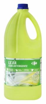 Lejía con detergente limón Especial Cocinas Carrefour 2 l.