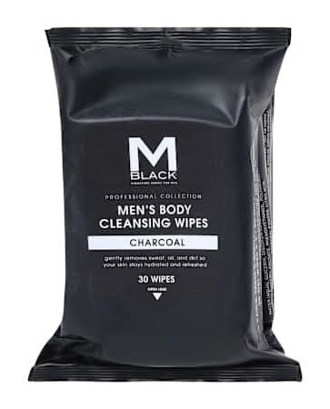 M Black™ Men's Body Cleansing Wipes 3-Pack