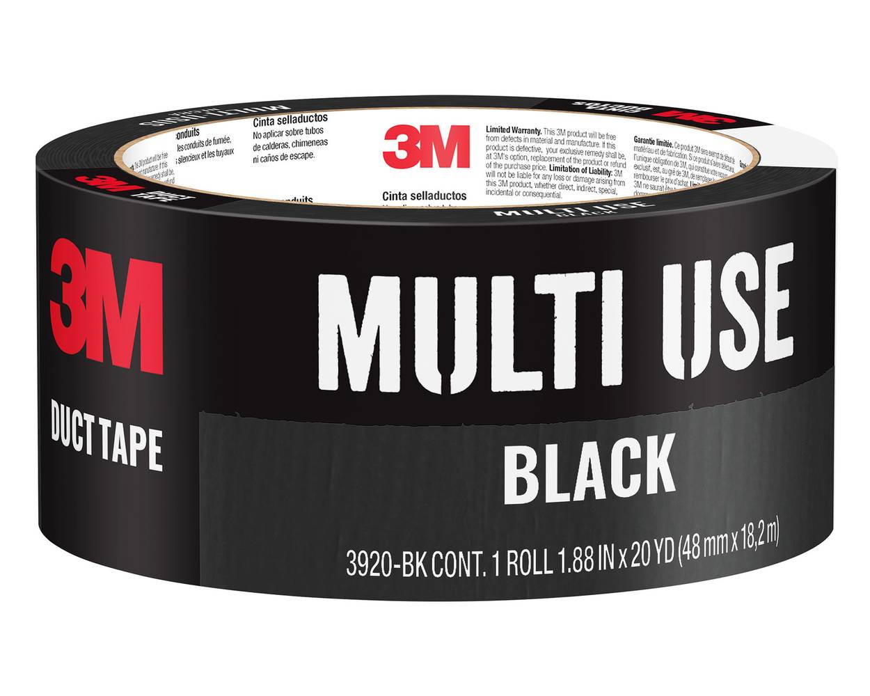 3M multiuse duct tape negra (48 mm x 18 m)