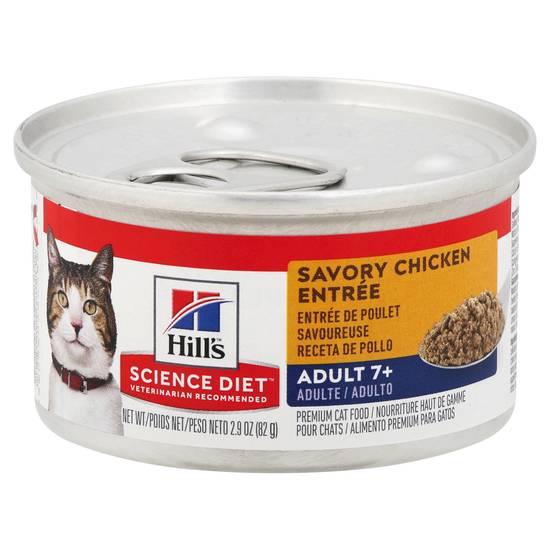 Hill's Science Diet Savory Chicken Entree Adult 7+ Premium Cat Food