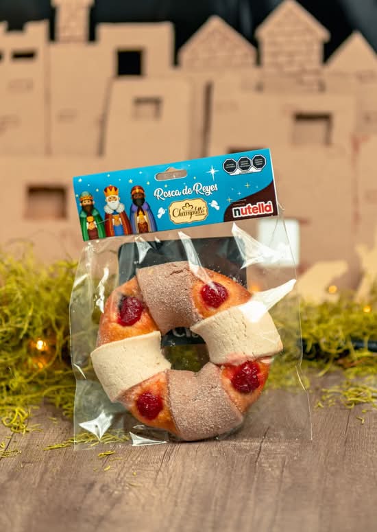 Rosca de reyes mini nutella