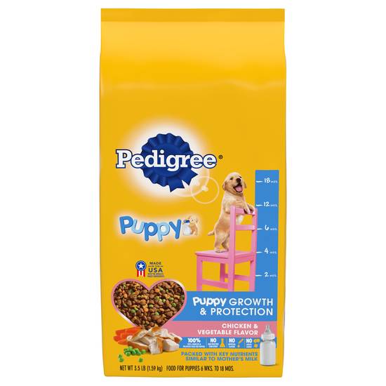 Pedigree Chicken & Vegetable Puppy Dog Food (3 lbs)