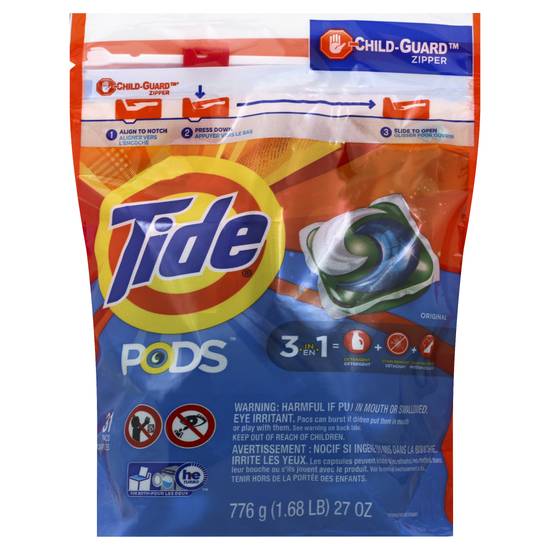 Tide Pods Original 3 in 1 Detergent Pacs (31 ct)