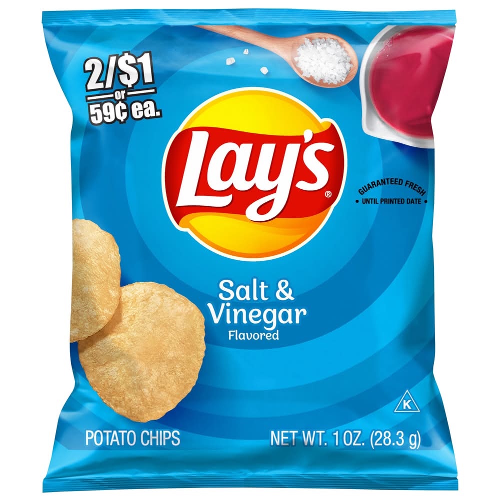 Lay's Potato Chips, Salt & Vinegar (1 oz)