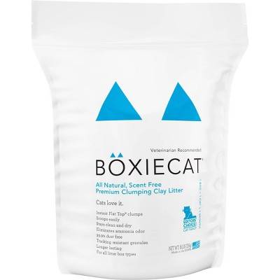 Boxiecat Clay Scent Free Clumping Cat Litter - 16lbs