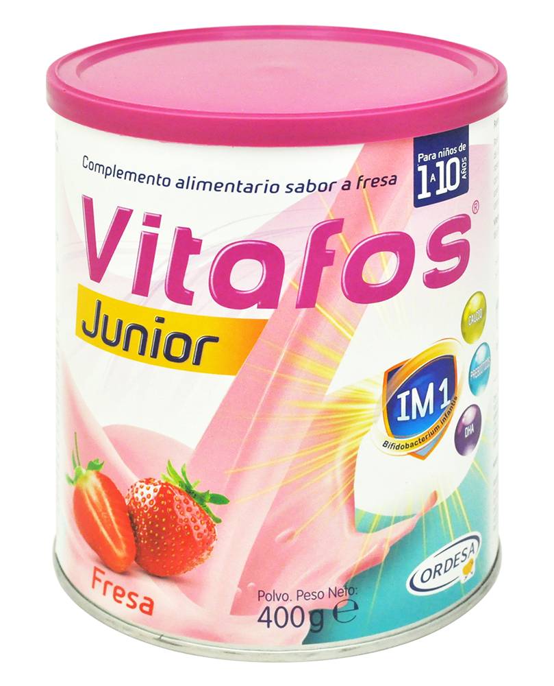 VITAFOS JUNIOR POLVO FRESA LATA*400G