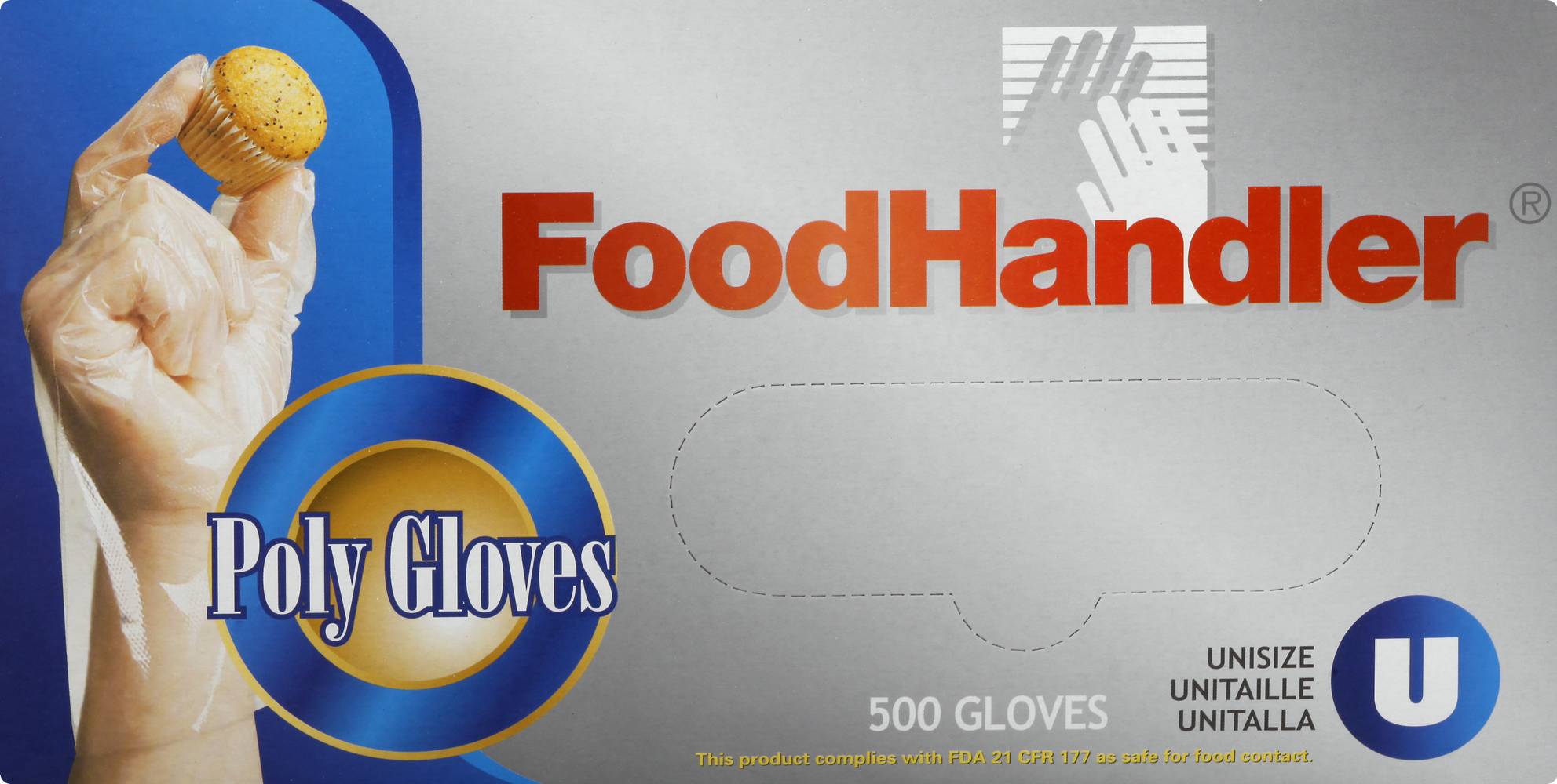 FoodHandler Poly Unisize Gloves (500 ct)