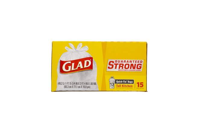 GLAD strong trash bags - 13 Gallon 15 bags