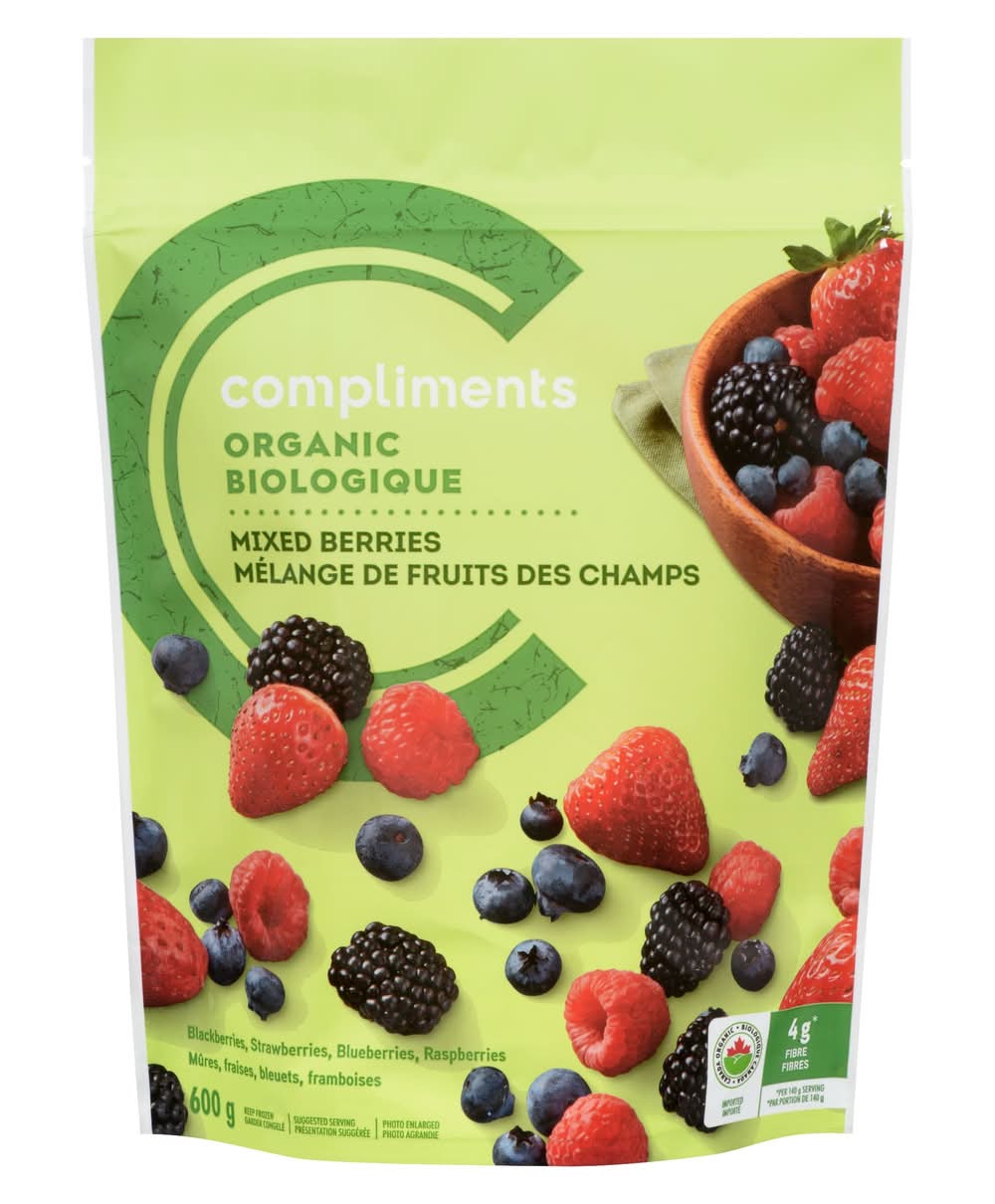 Compliments Organic Frozen Mixed Berries (600 g)