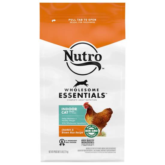 Nutro Wholesome Essentials Natural Indoor Adult Dry Cat Food ( chicken-brown rice )