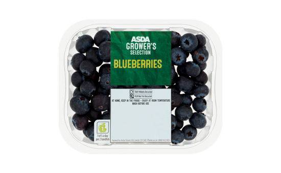 Asda Grower's Selection Blueberries 125g