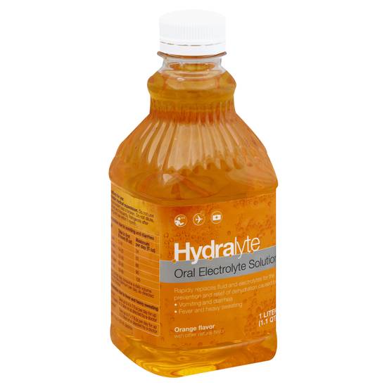 Hydralyte Orange Flavor Oral Electrolyte Solution (1 L)
