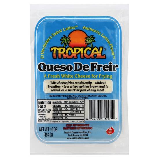 Tropical Queso De Frier Fresh White Cheese For Frying