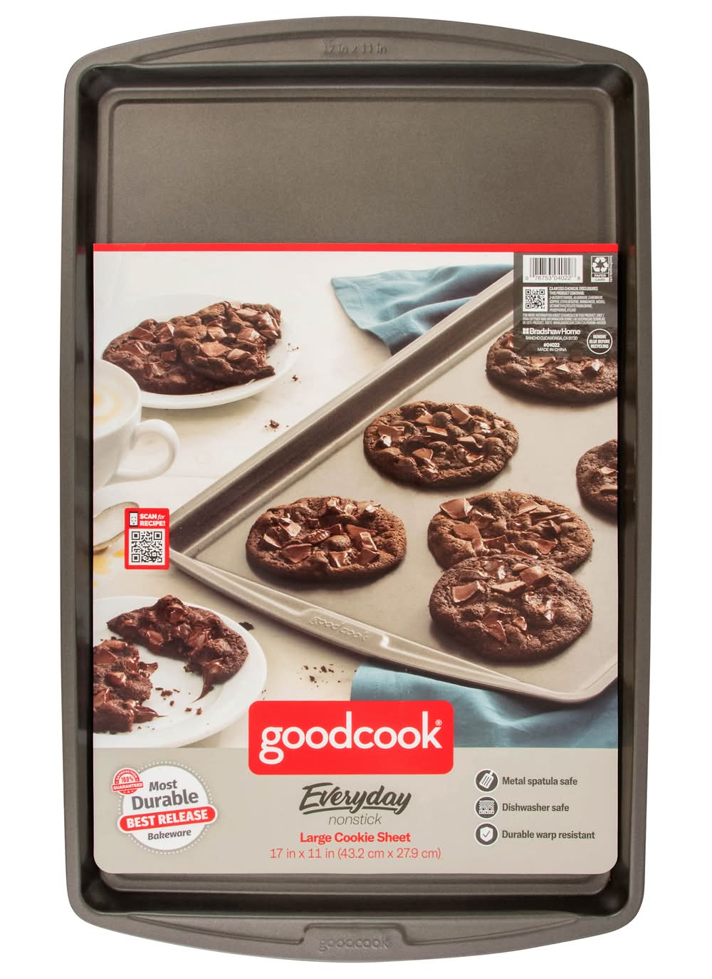 GoodCook Premium 17" X 11" Nonstick E-Z Release Large Cookie Sheet