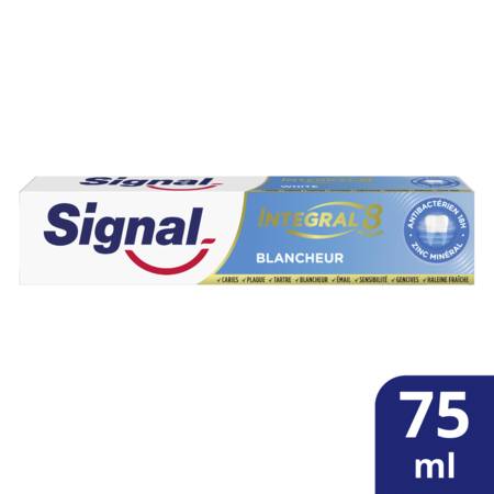 Dentifrice Integral 8 blancheur SIGNAL - le tube de 75 ml