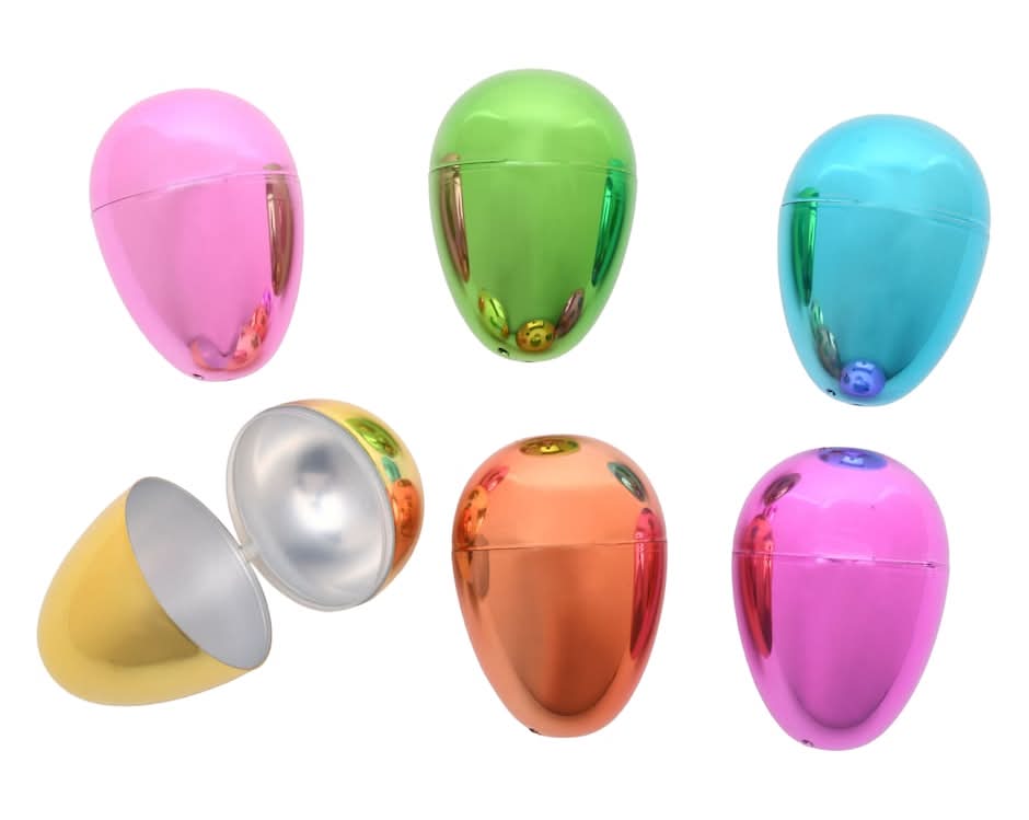 Seasonal Collection Metallic Textured Easter Eggs 3+ Years (6 ct)