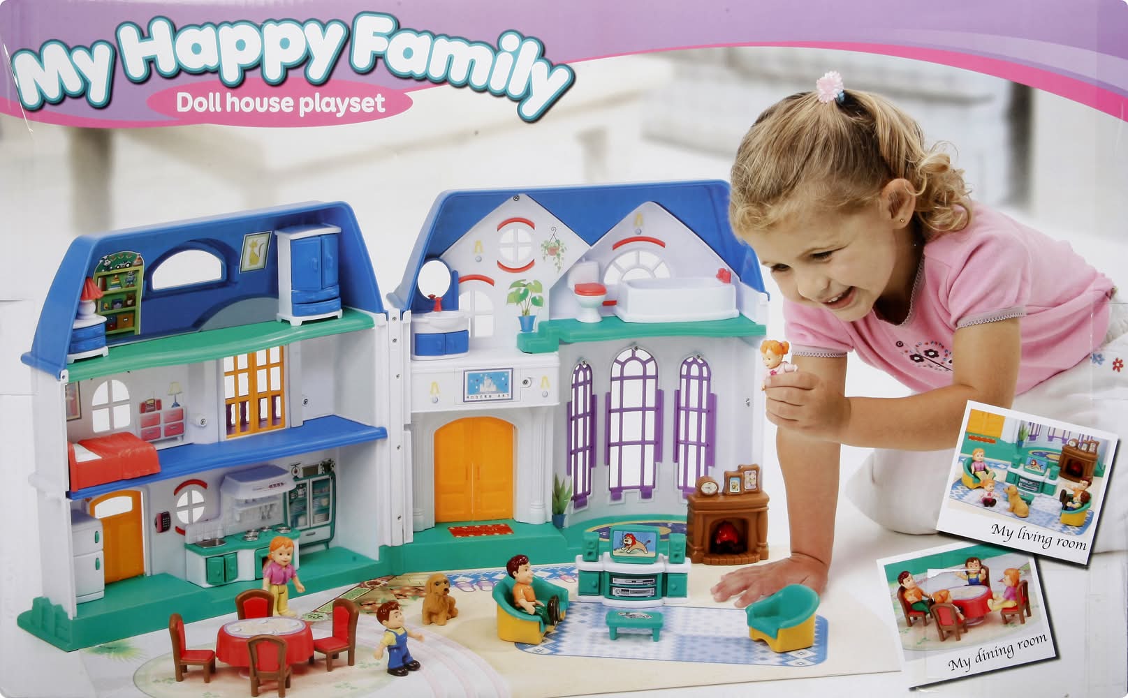 Keenway My Happy Family Doll House Playset | Delivery Near You