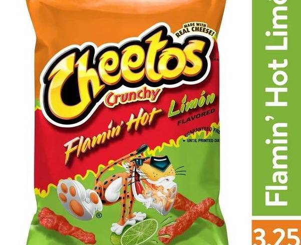Cheetos Crunchy Flamin Hot Limon