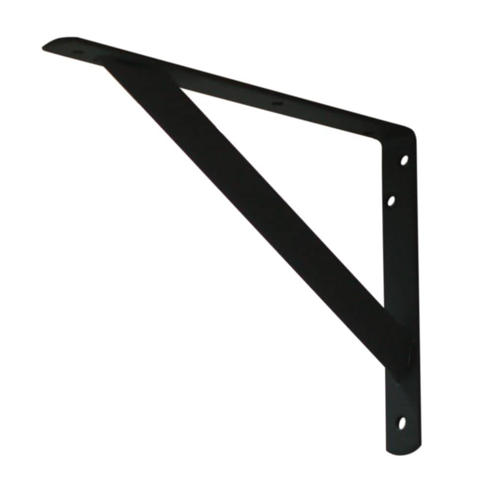 Project Source 11.14-in L x 1.06-in W x 7.95-in D Heavy Duty Black Shelf Bracket | 46357PKLLG