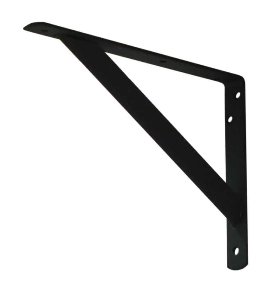 Project Source 11.14-in L x 1.06-in W x 7.95-in D Heavy Duty Black Shelf bracket